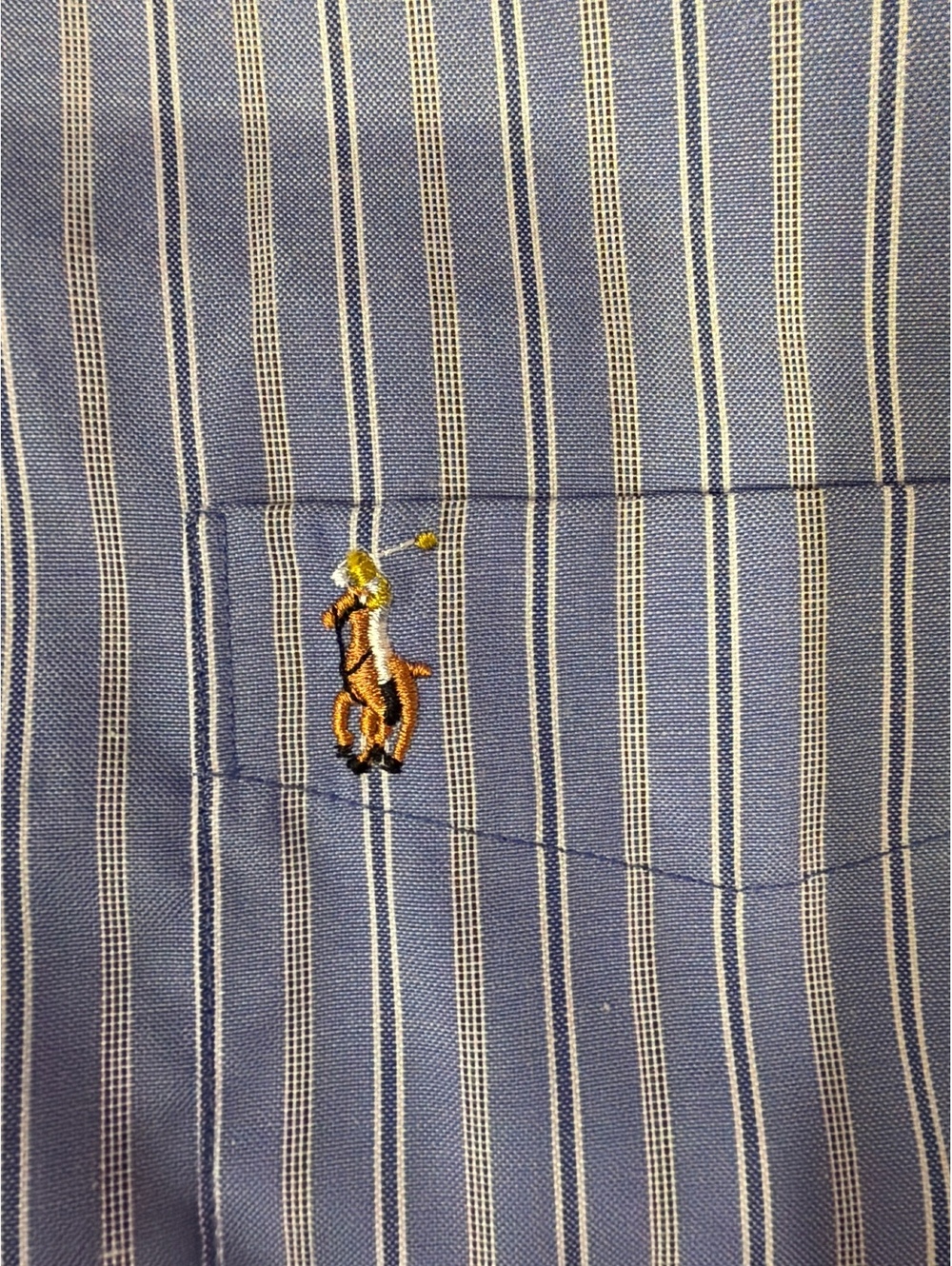 VTG Polo Ralph Lauren Striped Button-up Shirt XXL - Picture 2 of 7